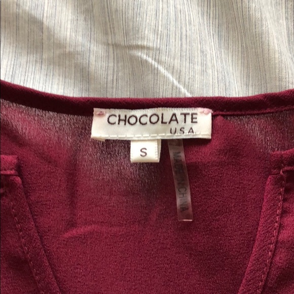 Maroon dress top - Picture 4 of 4